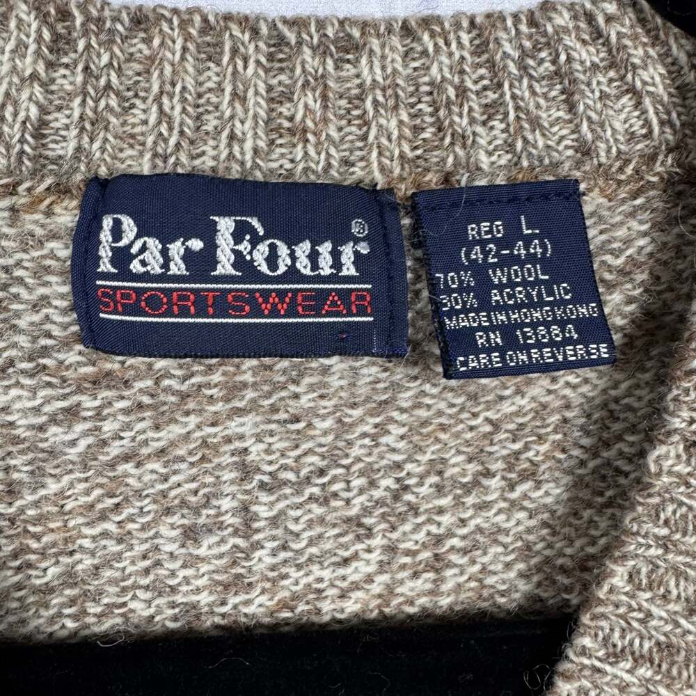 Vintage Par Four Sportswear V-neck Argyle Sweater Vest - Picture 3 of 5